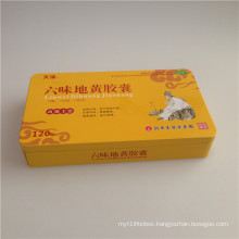 Chinese Medicine Packing Box Tin Contanier for 120 Grain